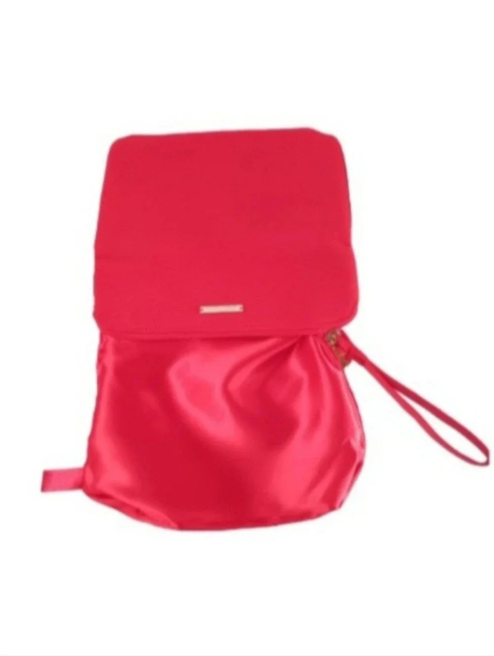Giorgio Armani Vibrant Red Clutch Cosmetic Wristlet Bag | EUC